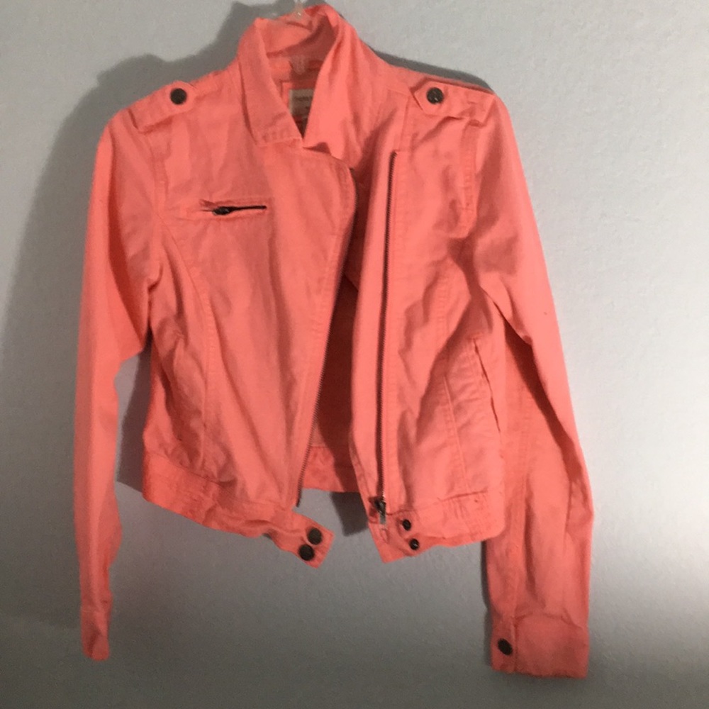 Pink bomber jacket